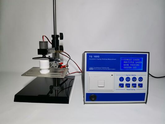 HUATEC TG-100G इलेक्ट्रोलाइटिक (कूलॉम्ब) मोटाई गेज कूलॉमेट्रिक मोटाई टेस्टर इनबिल्ट प्रिंटर